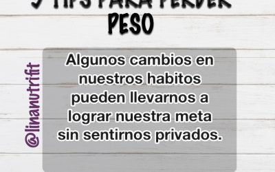 Tips para perder peso